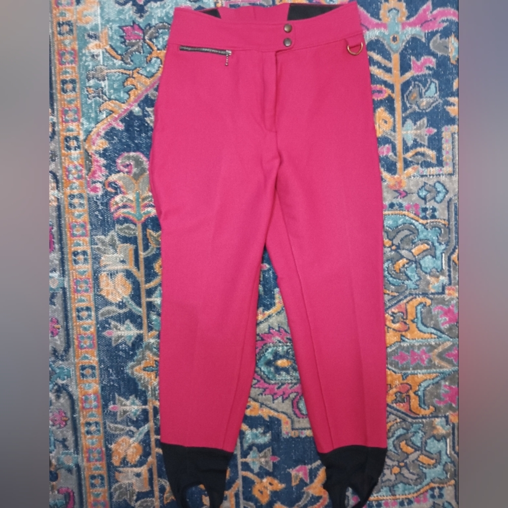 Vintage Schoeller Wool Blend Ski Pants with Stir Ups
